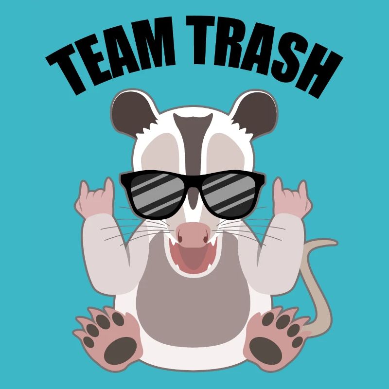 Rockendes Opossum mit Cool-Faktor