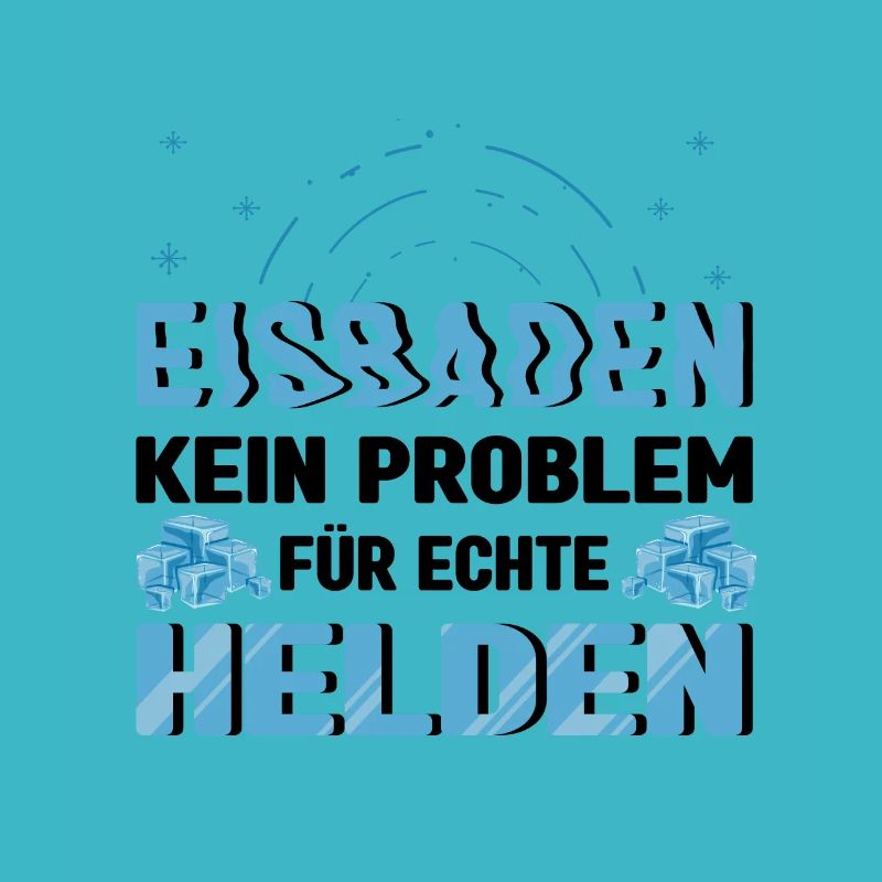 Eisbaden Spruch Eisschwimmer Sonnenbaden Eisbader