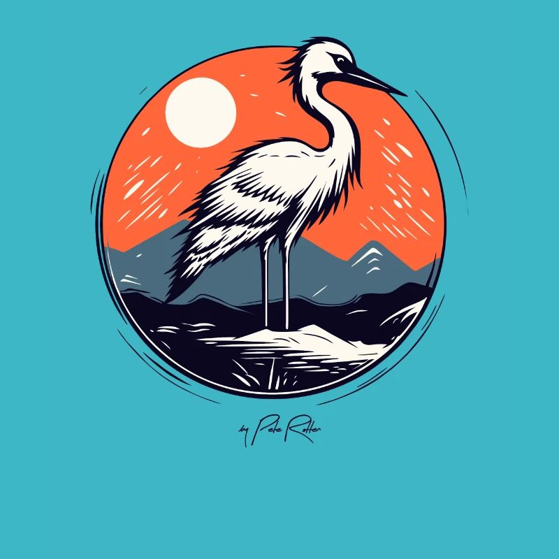 Der Kranich Vogel