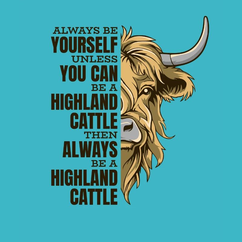 Sei immer du selbst, es sei denn, du kannst ein Highland sein