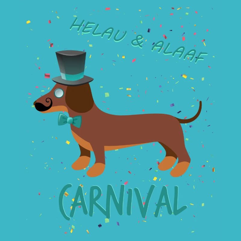 Gentleman, Dachshund, Carnival, Carnival, Helau Alaaf