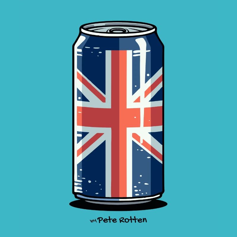 Boîte de Barry avec drapeau britannique