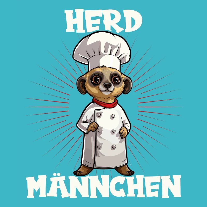 Erdmännchen kochen Koch Kochmütze Herdmännchen