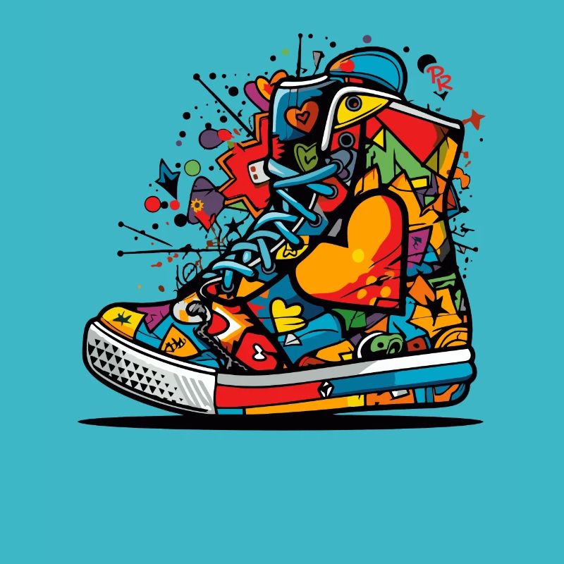Liebe Sneaker Graffiti