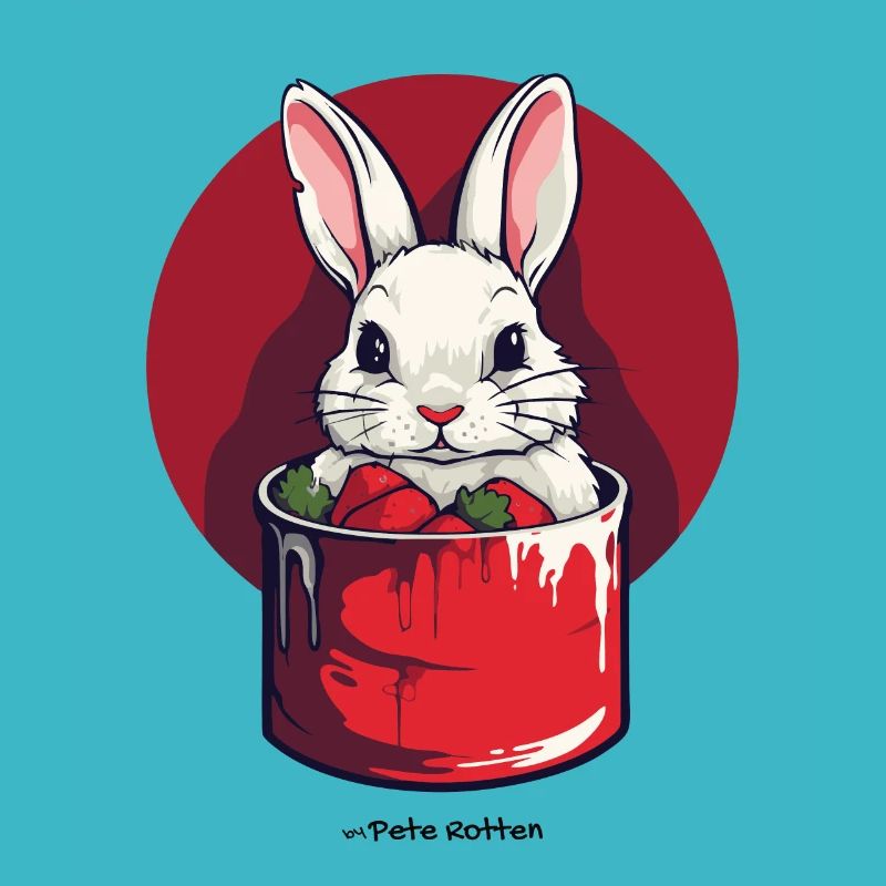 Lapin dans une boîte de conserve