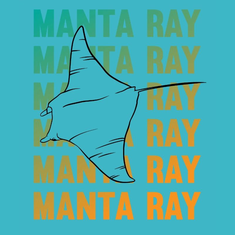 Elegant Manta Ray Ocean Lover