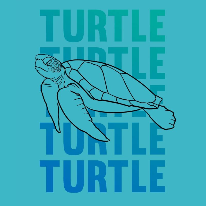 TURTLE Schattenbild Wortkunst Geschenk