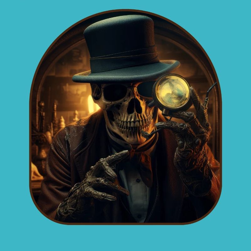 Detective Skeleton Sleuth Rock