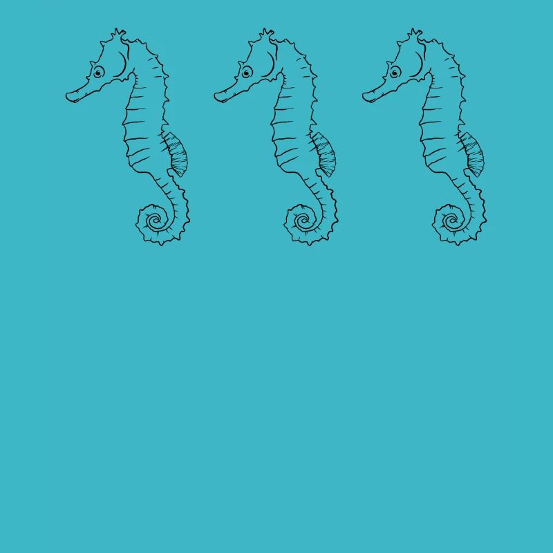 Triade hippocampe mer danse cadeau