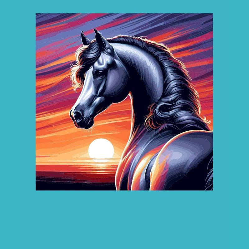 Dessin de cheval arabe