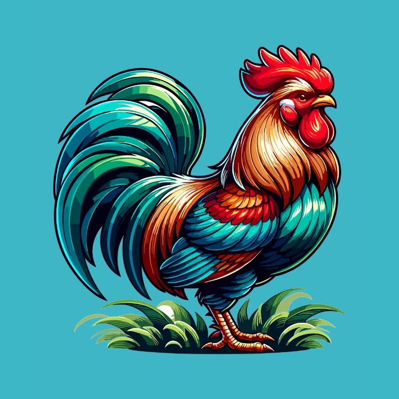 Belle image de coq