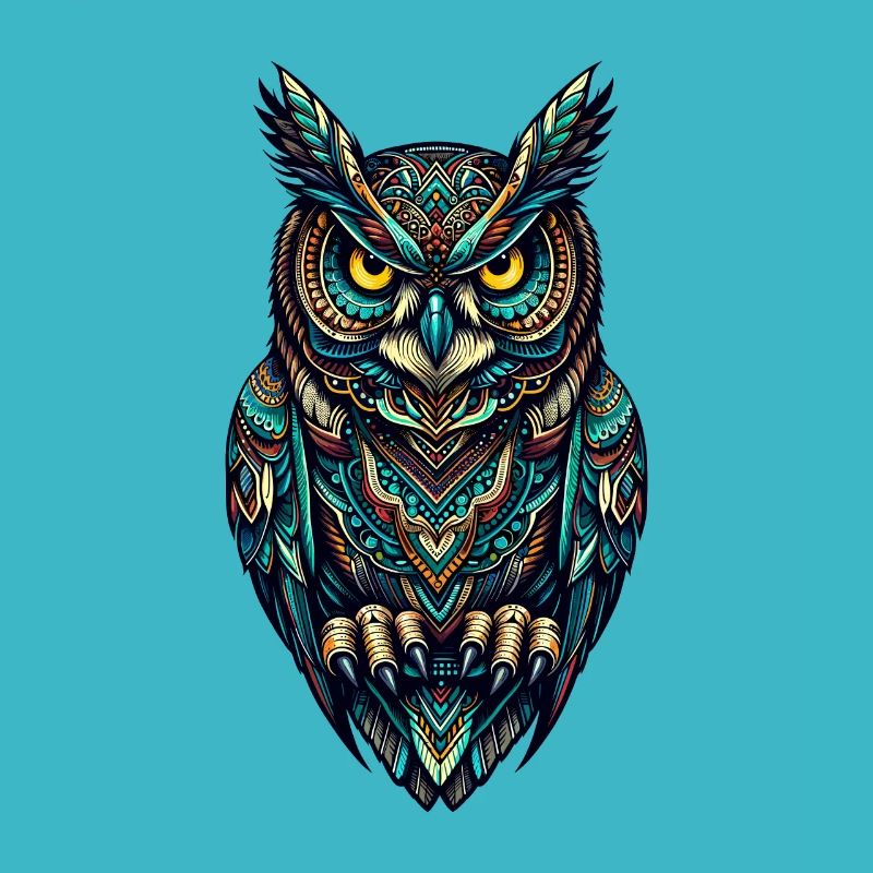 Mandala Kunst Eule Vogel Owlet Eulen Liebhaber