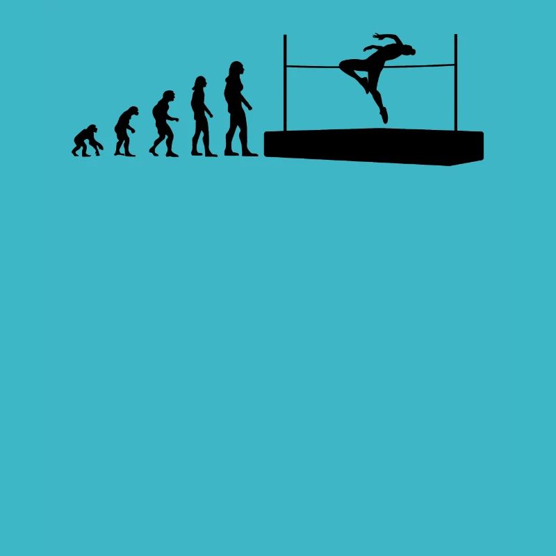 Cadeau d’athlète de saut en hauteur Evolution
