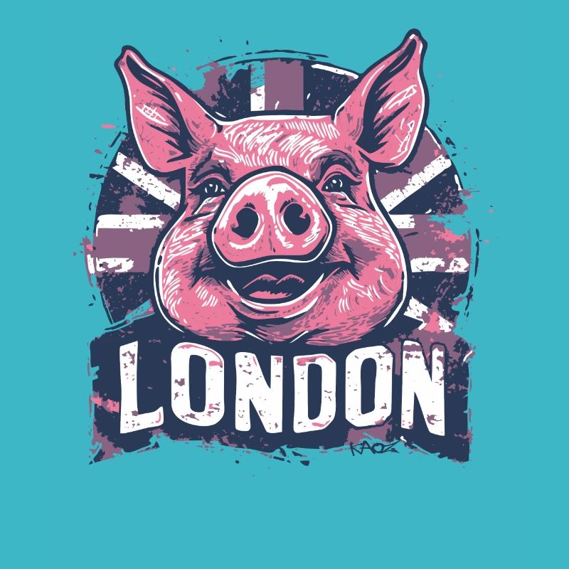 Drapeau britannique London Pig