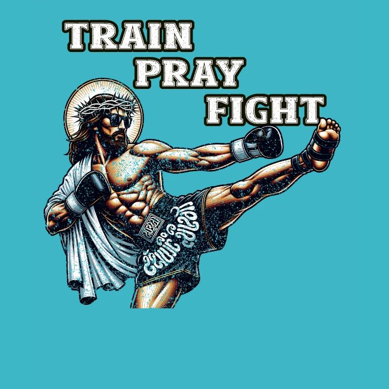 Jesus Muay Thai Christliche Kampfkunst Geschenk