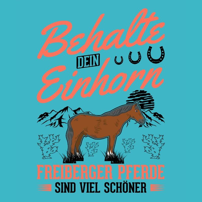 Freiberger Pferd Einhorn
