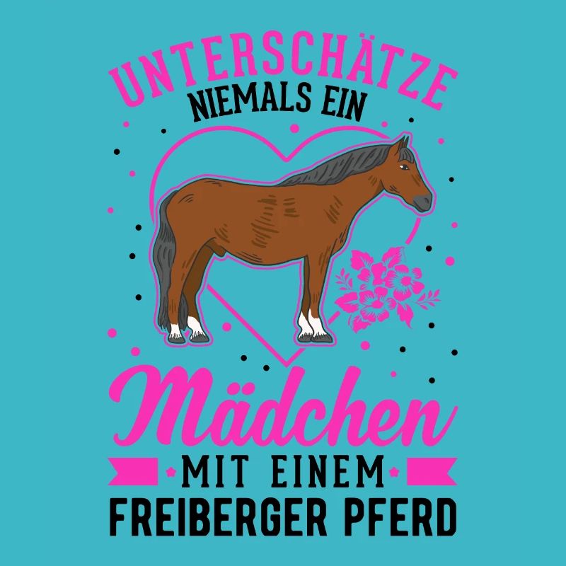 Freiberger Pferd Mädchen