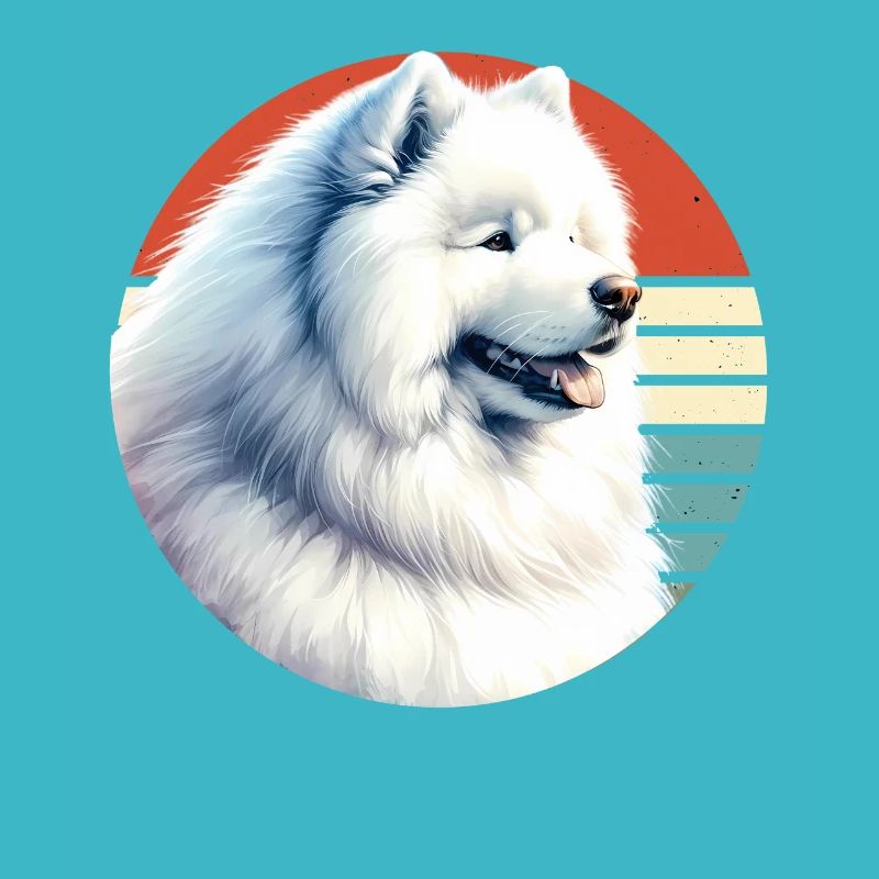 Samojeden Hund Geschenke Niedlicher Samojeden Hund Grafik