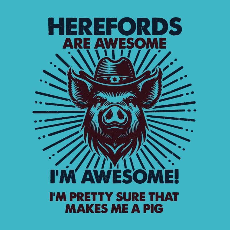 Cochon Papa Maman - Fermier Herefords