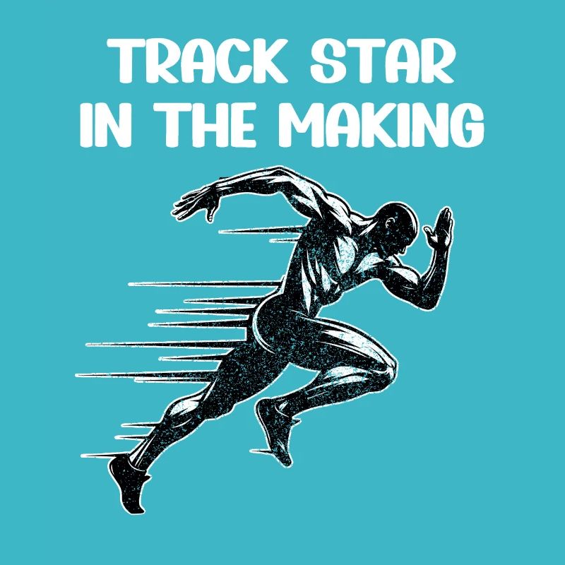 Bahnläufer Sprinter Sprint 100m Sprinter