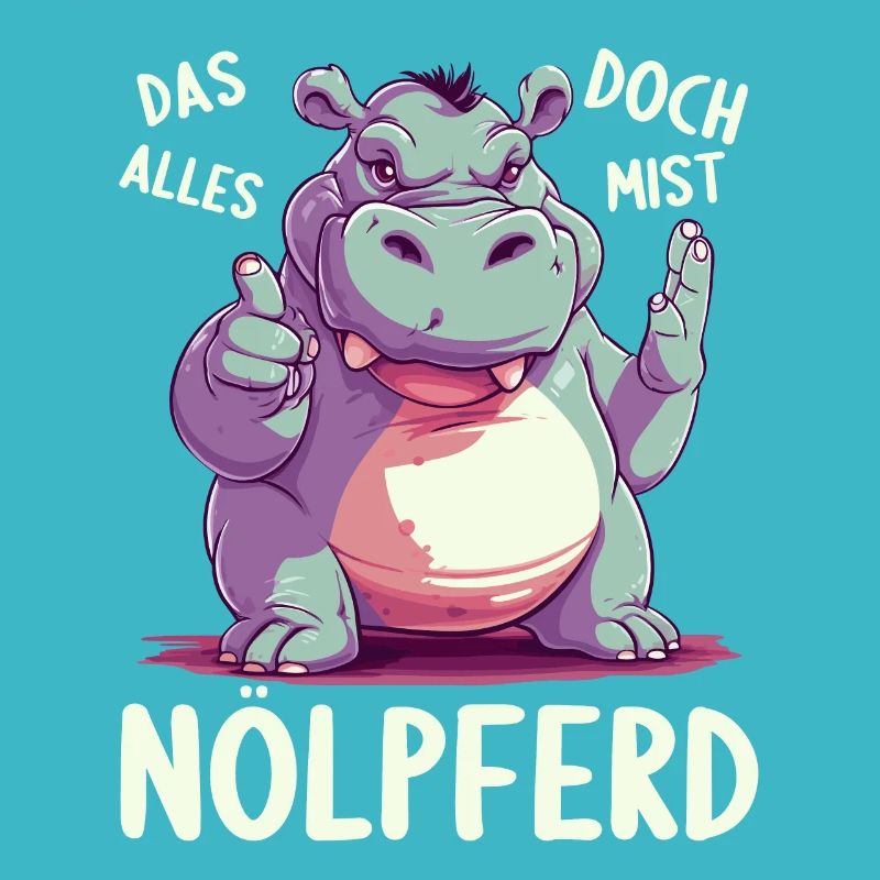 Hippo Hippo Complain Complainer Nölpferd