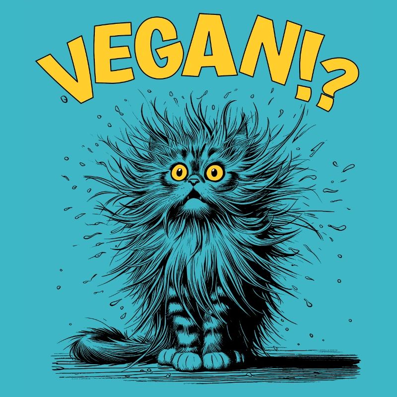 Chat végétalien, Bande dessinée