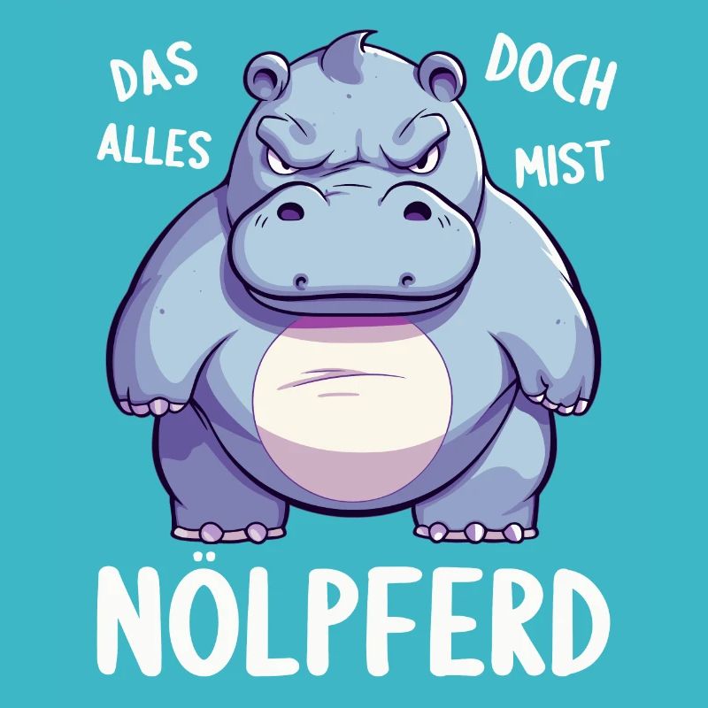 Nilpferd Hippo meckern Meckerer Nölpferd