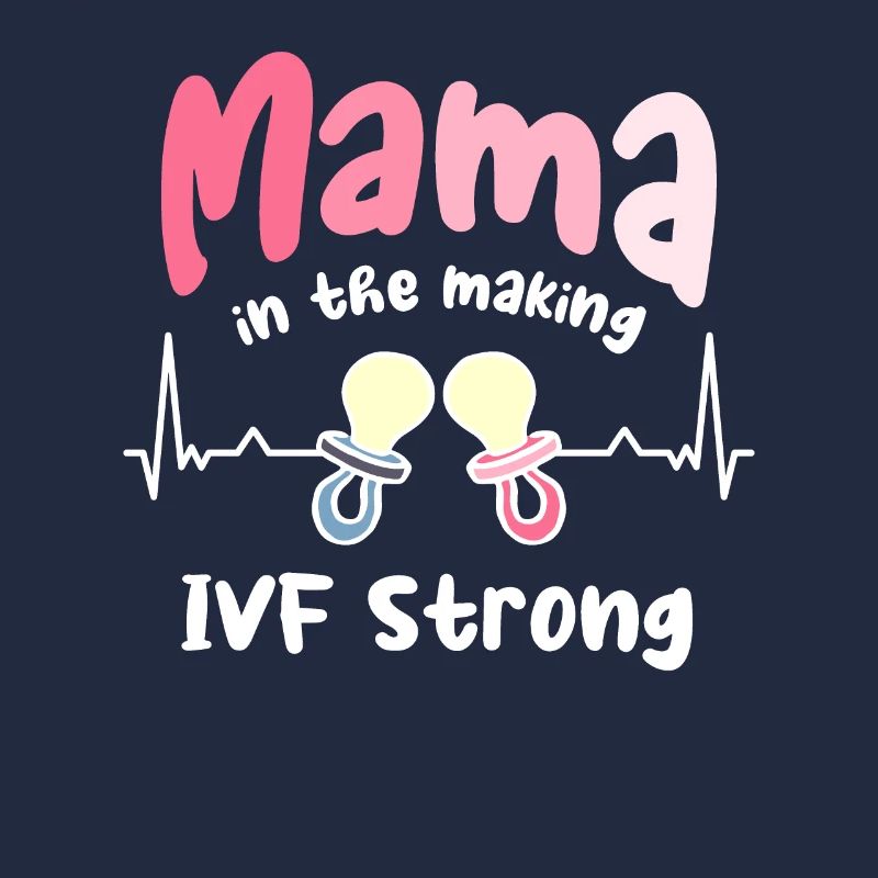 Mama im Werden Transfer Tag IVF Unfruchtbarkeit