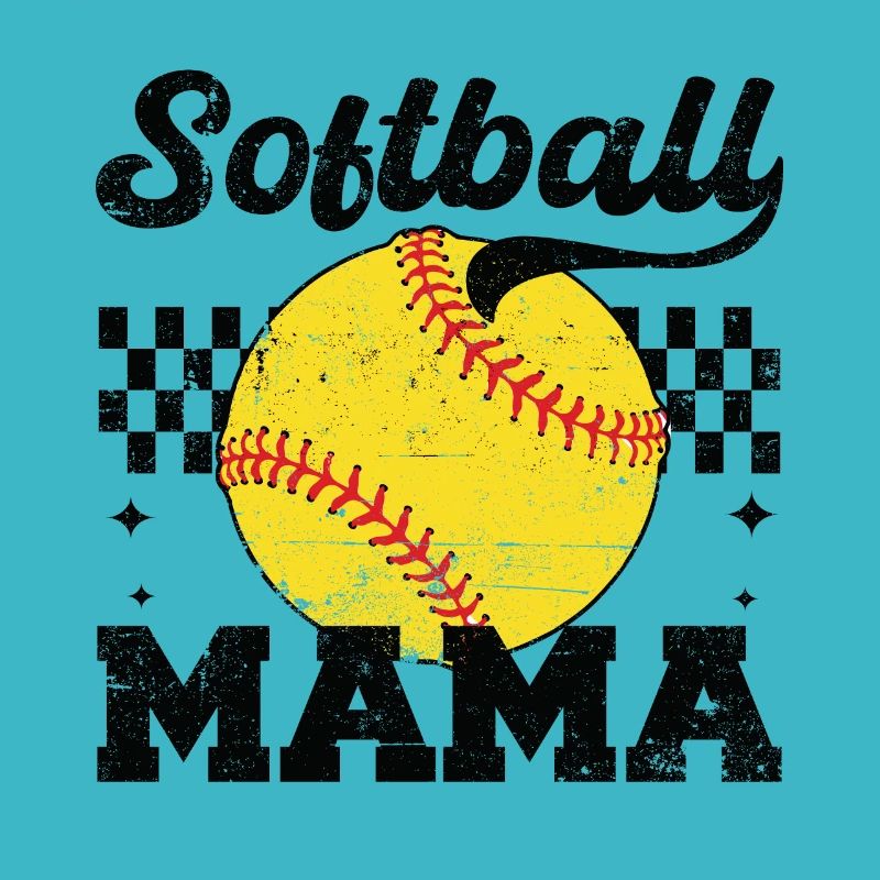 Softballll Mama Verzweifelt Muttertag Mama
