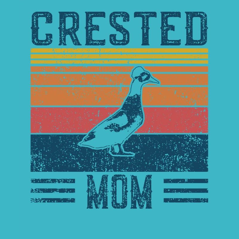 Duck Mom - Vintage Crested Duck