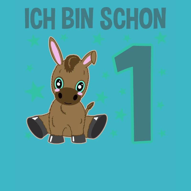 Süßer Esel Feiert Ersten Geburtstag