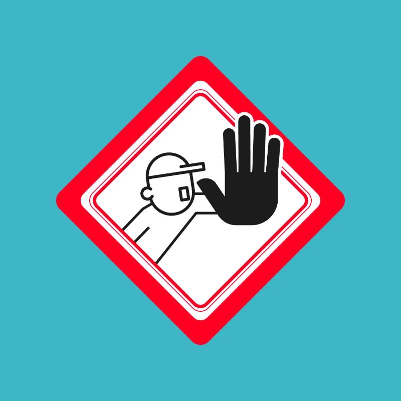 Accès non autorisé interdit Panneaux d’interdiction