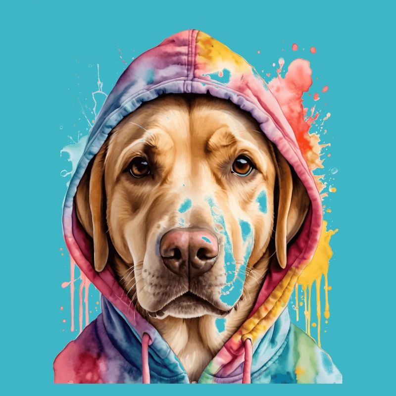 Labrador Retriever Sweat à capuche chien Funny Design Print