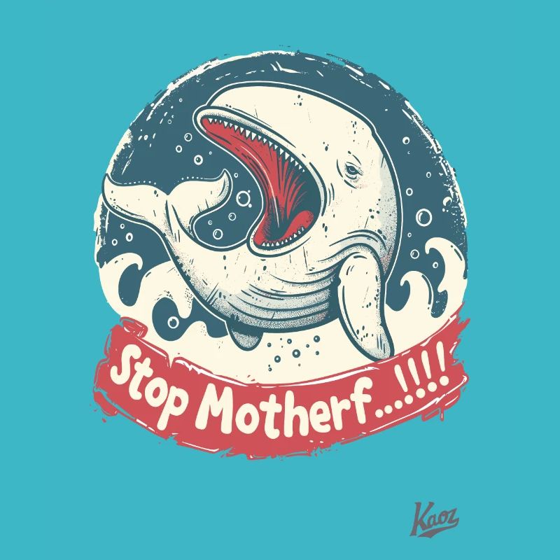 Bedrohte Art: Walfisch, STOP MUTTERF...