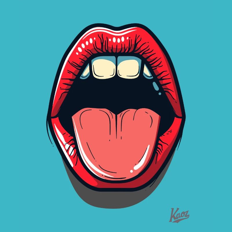 Bouche et langue : baisers et bisous