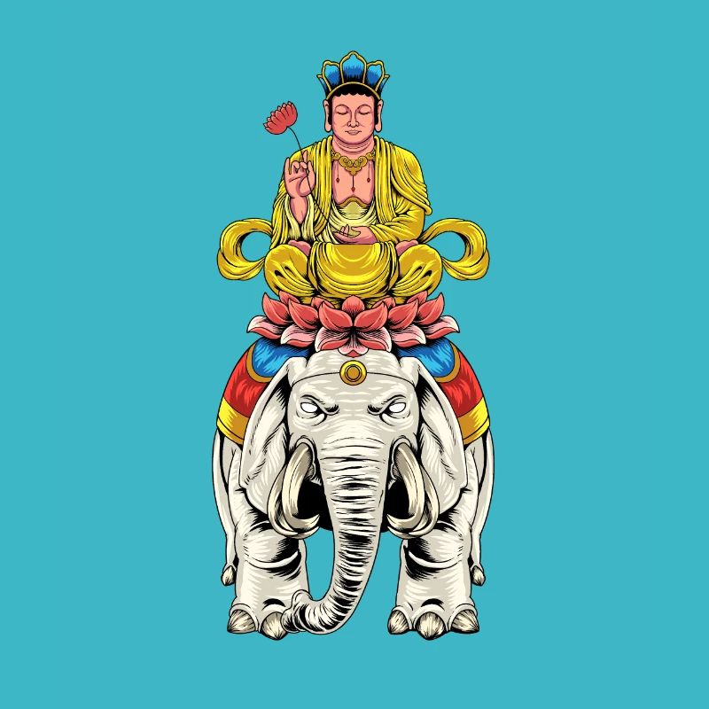 Buddhism God Bodhisattva Samantabhadra