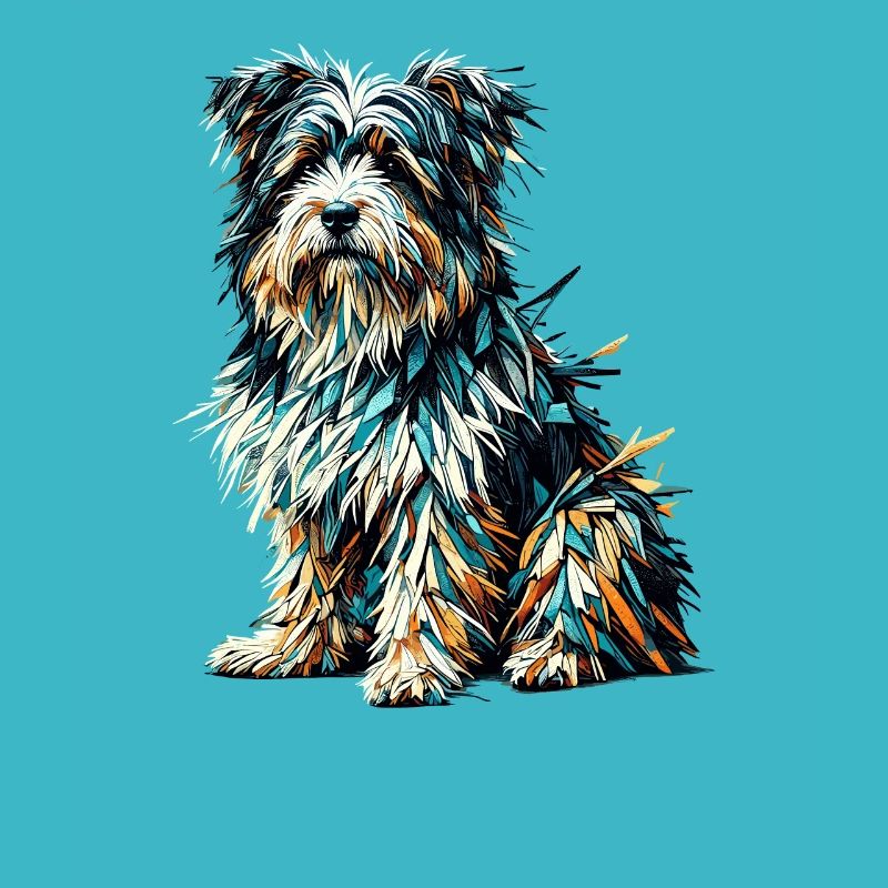 Polygon Art Tibetan Terrier Terriers