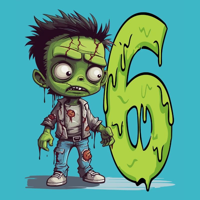 Zombie effrayant – Six ans