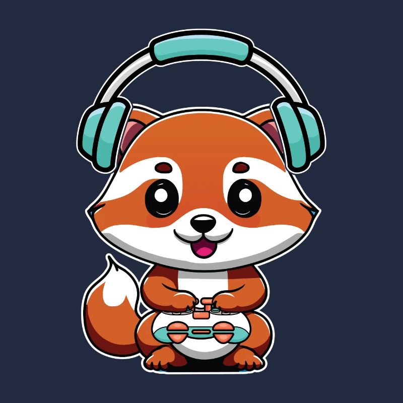 Spielen Sie Controller Gaming Fox Mit Kopfhörern