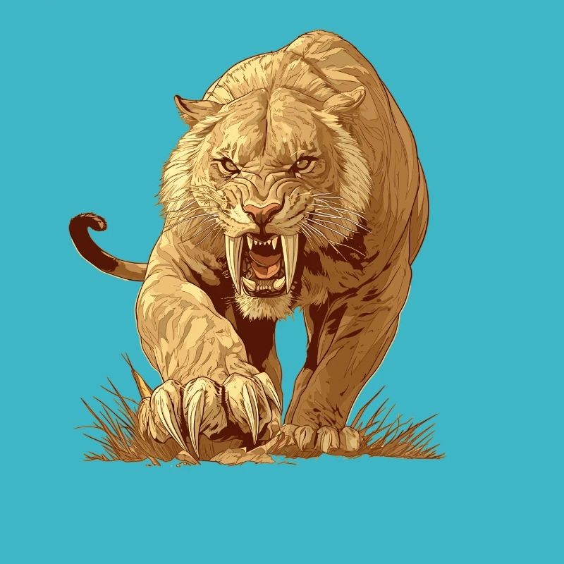 Saber-Toothed Tiger Sabertooth Tiger