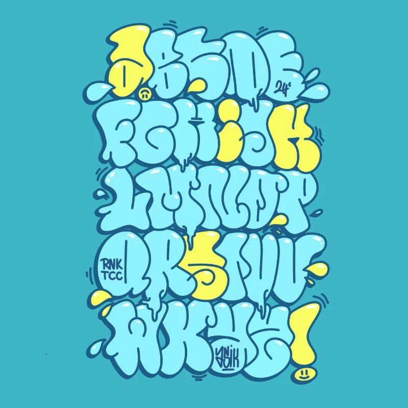 Graffiti Alphabet throwup throw up
