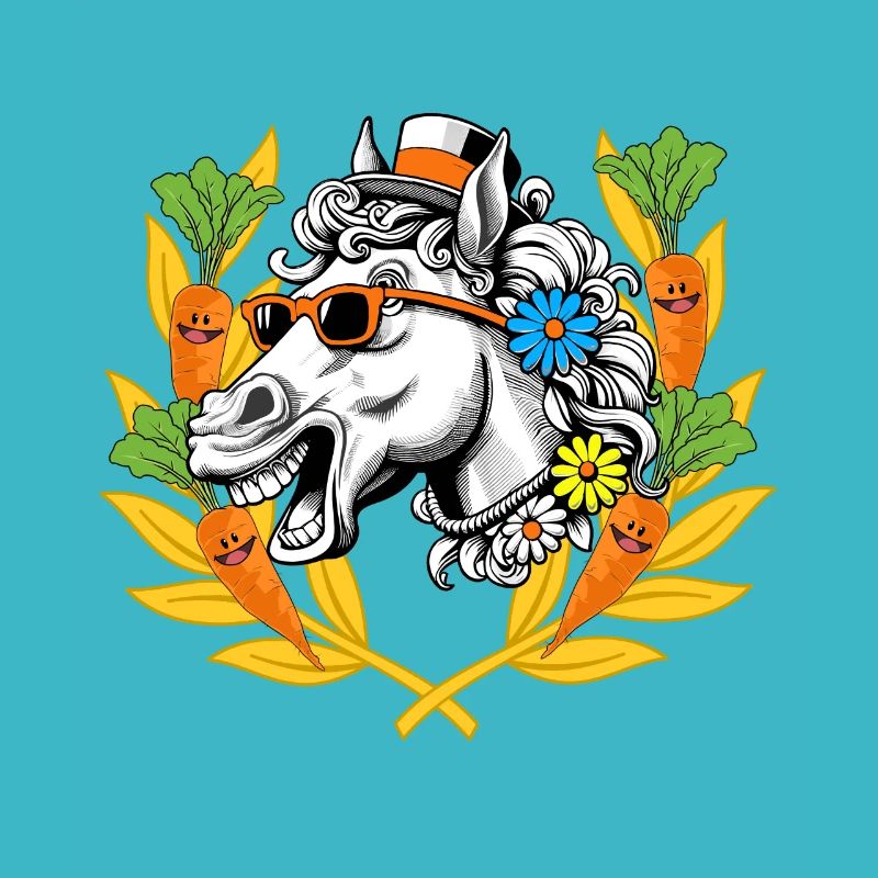 Pferd Pferdekopf Pferde Sieger Siegen Lorbeerkranz