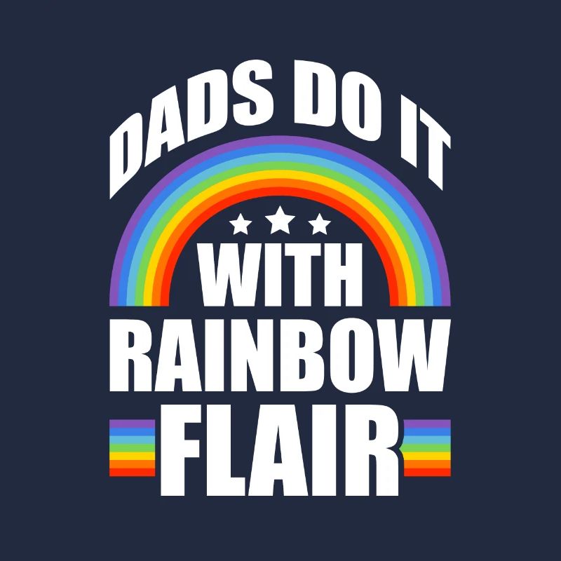 Väter Machen Es Mit Regenbogenflair