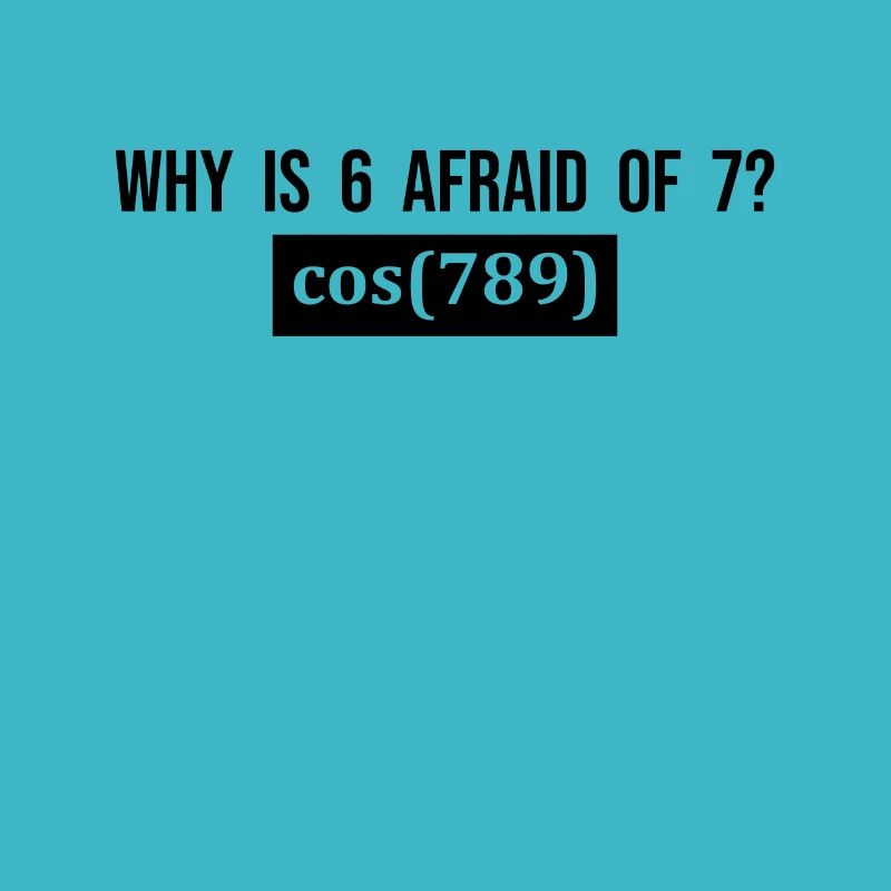 Why is 6 afraid of 7? - Funny Saying Mathematics