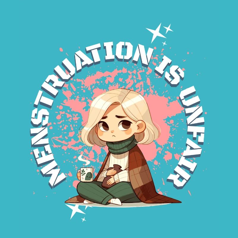 Periode: Menstruation Is Unfair Kunst