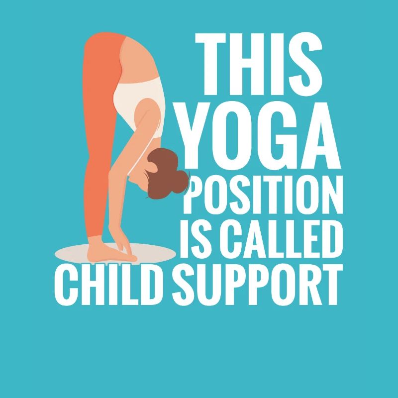 Cette position de yoga est utilisée comme support pour enfant