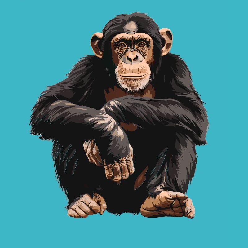 Chimpanzee Schimpansen Schimpanse