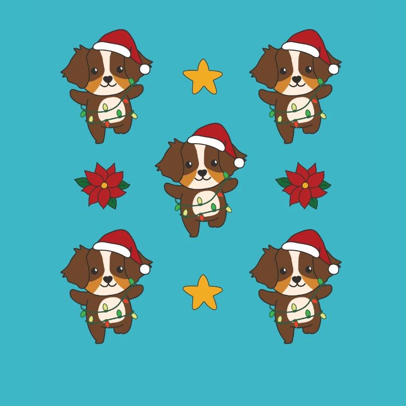 Australian Shepherd Christmas Winter Animals