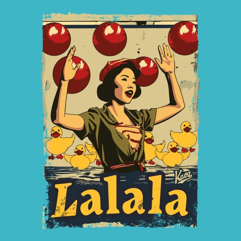 Asiatische Gummiente Lied Lalala