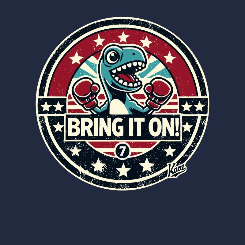 Little dinosaur boxer: "Come on!"